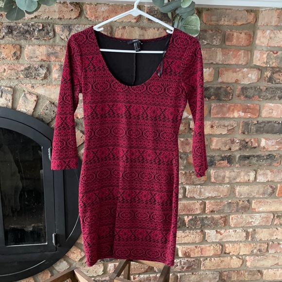 Deep Red Bodycon dress - Picture 1 of 2
